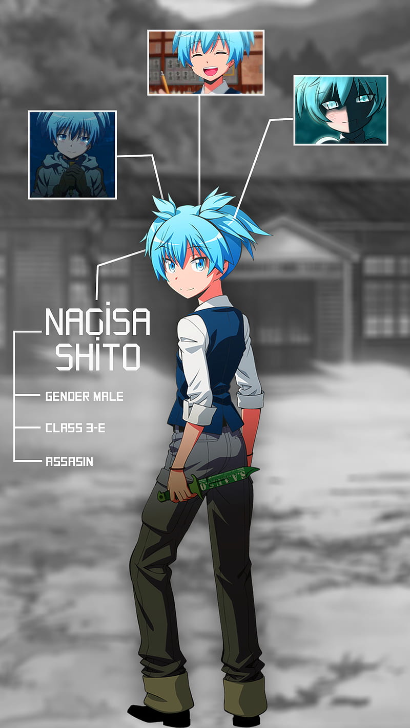 Nagisa Shiota, anime, assassination classroom, HD phone wallpaper