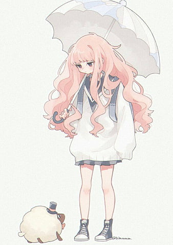 Sheep Encounter, anime, anime girl, cute, kawaii, pastel, HD phone  wallpaper | Peakpx