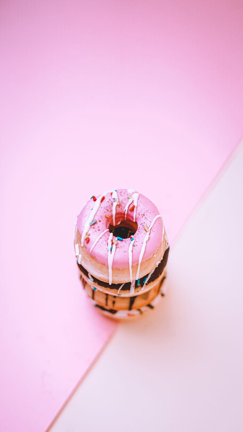 donuts, dessert, sweets, pastries, HD phone wallpaper