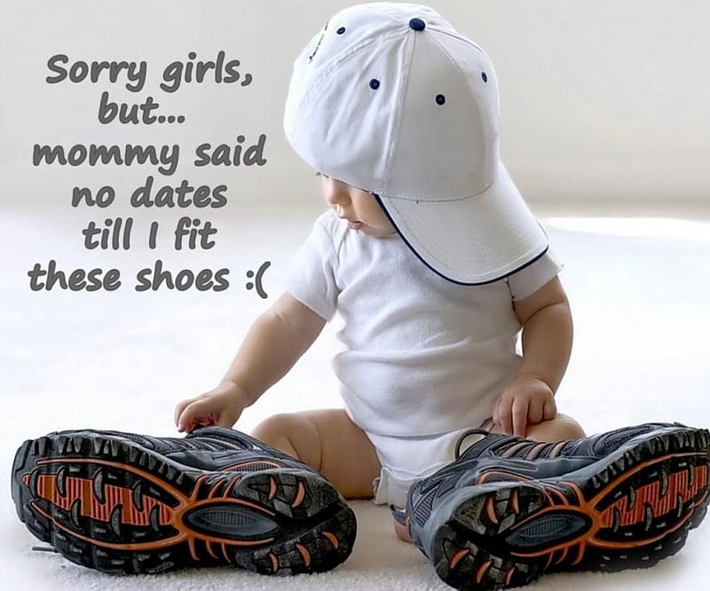 Cute Baby, cute, adorable, big shoes, Little boy, HD wallpaper