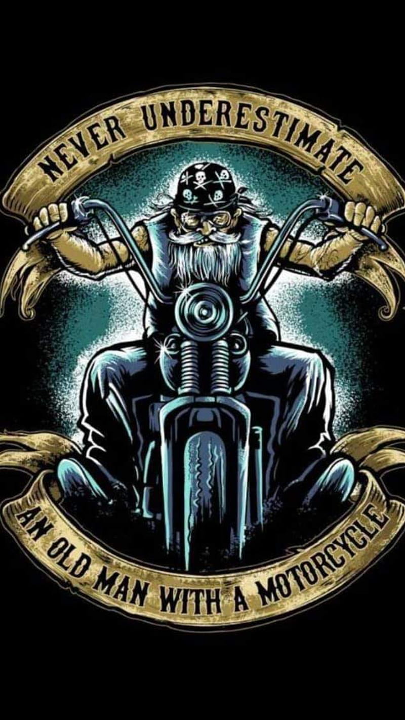Old men motorcycle, me, moto, HD phone wallpaper