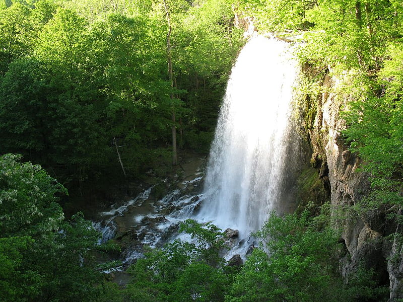 Waterfalls near Covington, VA, hot springs, covington, va, waterfalls, HD wallpaper
