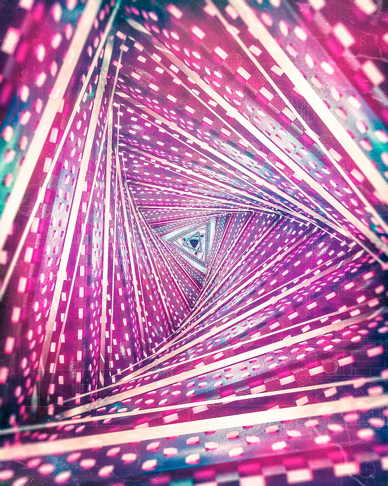 tunnel, glow, bright, perspective, 3d, HD phone wallpaper