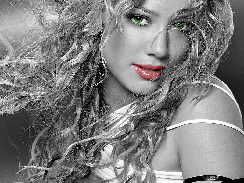 Hilary-Duff, girl, actress, hot, eyes, abstract, HD wallpaper