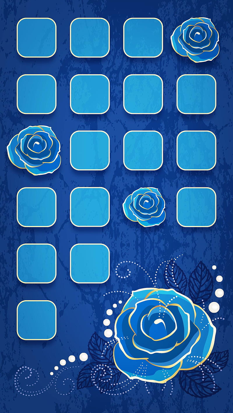 Blu Roses 2, blue, roses, HD phone wallpaper