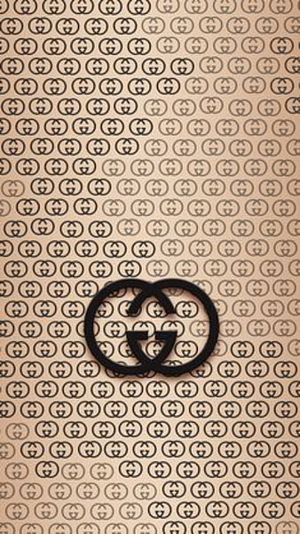 Gucci LOGO, 3d, brown tile pattern, halloween, HD phone wallpaper | Peakpx