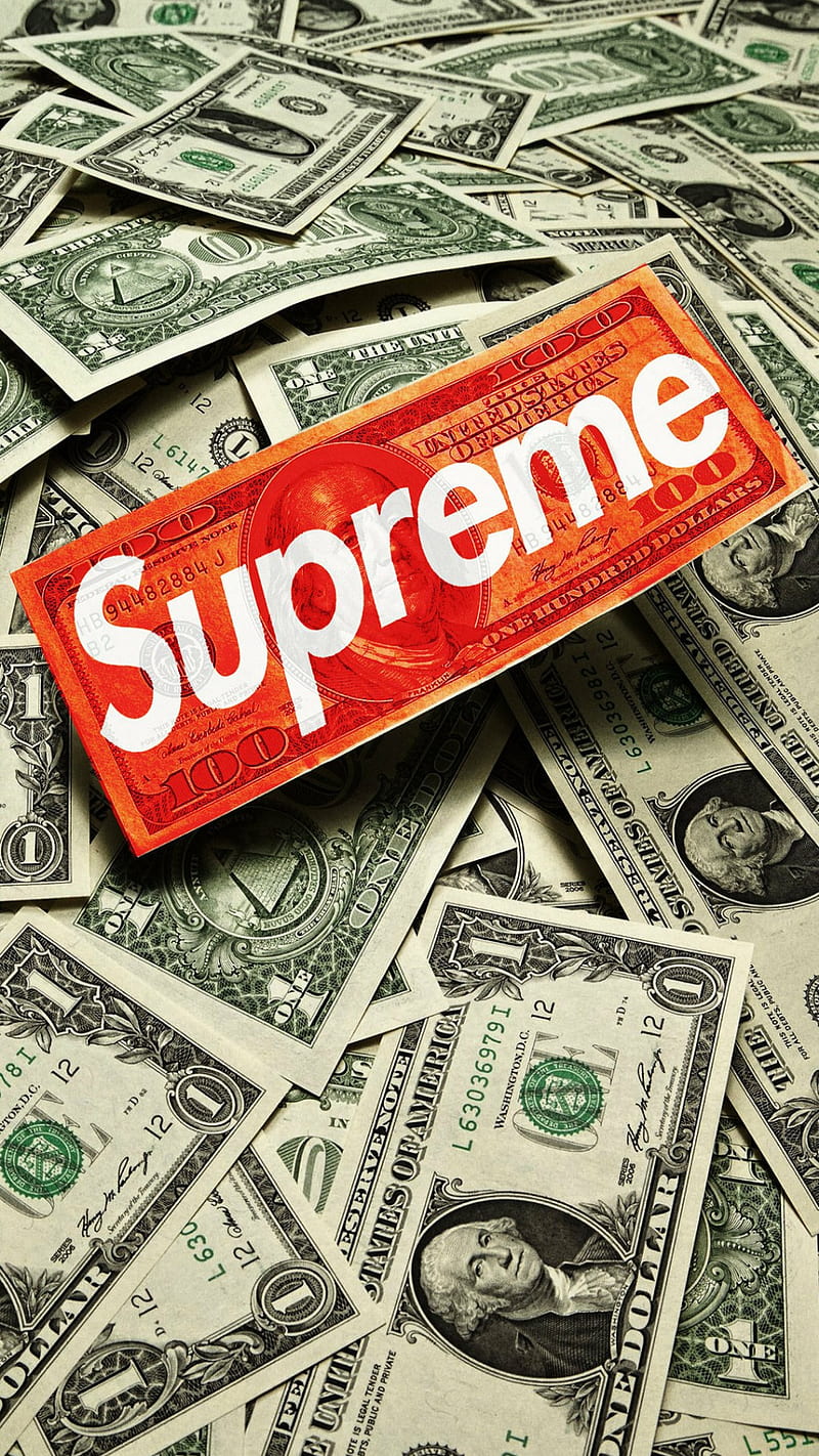 Supreme cash, money, HD phone wallpaper