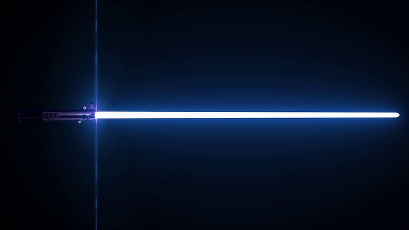 Star wars Reys blue lightsaber 4K wallpaper download