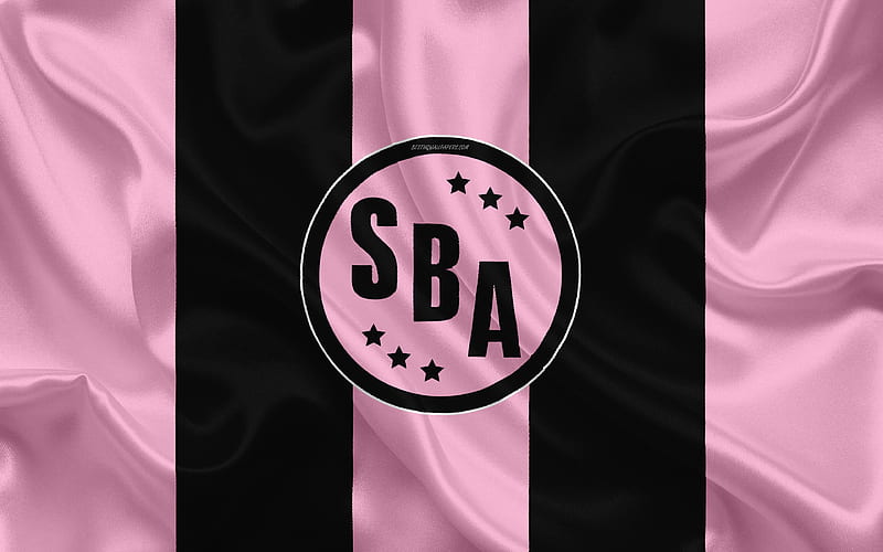 Sport Boys Association logo, silk texture, Peruvian football club, pink black flag, Peruvian Primera Division, Callao, Peru, football, HD wallpaper