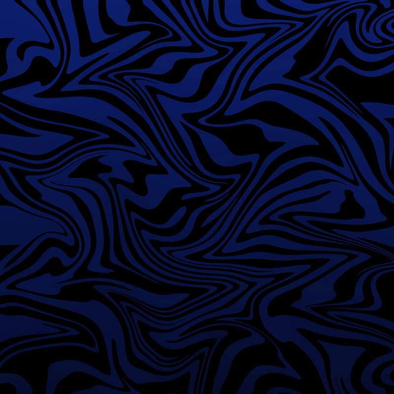 amoled dark blue, abstract, black, geometric, gradient, illumination, light, matrix, waves, HD phone wallpaper