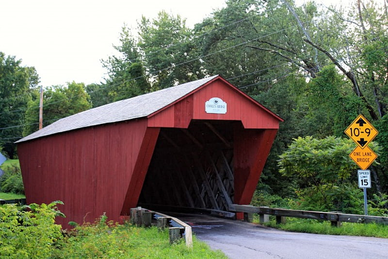 Cooley Covered Bridge, scenic, bridge, cooley, covered bridge, vermont