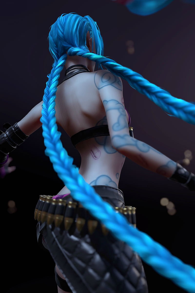 Jinx, league of legends, HD phone wallpaper