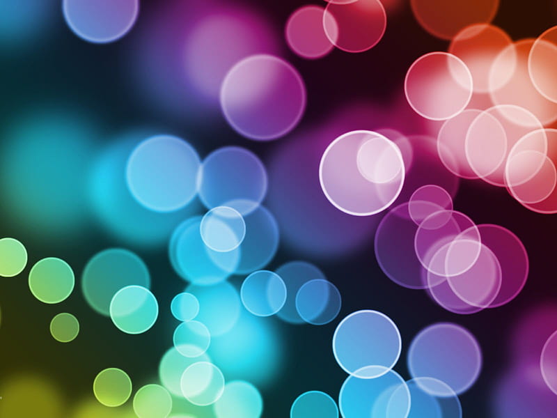 Circles and Balls, cg, circles, colors, rainbow, lights, phantasy, 3d ...