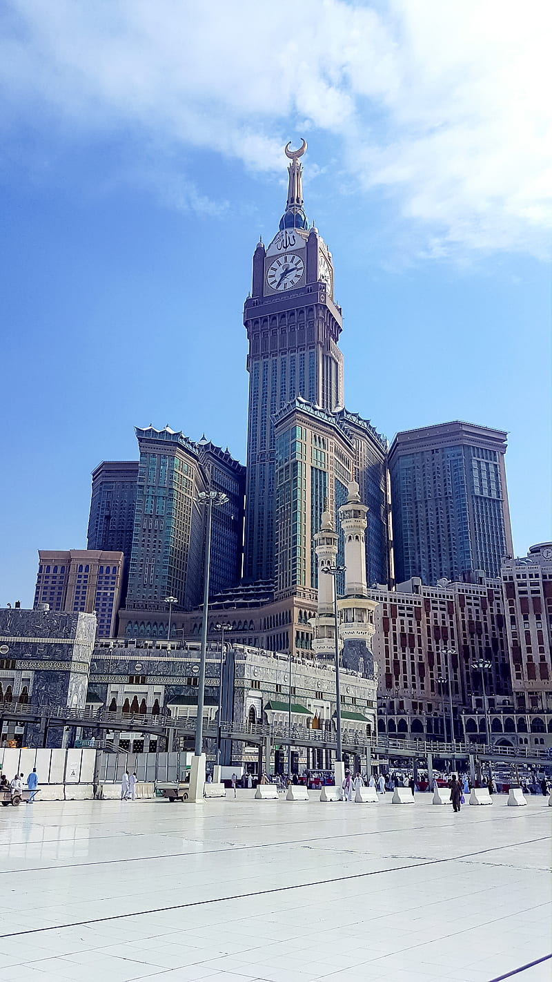 The 2nd beauty, abraj, al, bait, clock, makkah, tower, HD phone wallpaper