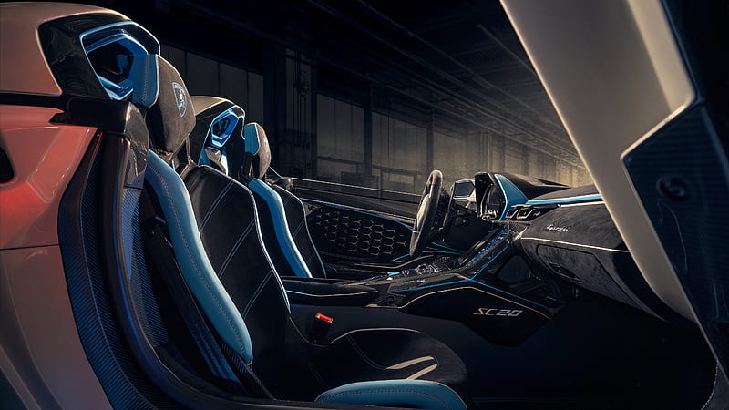 2021 Lamborghini SC20 Interior, HD wallpaper