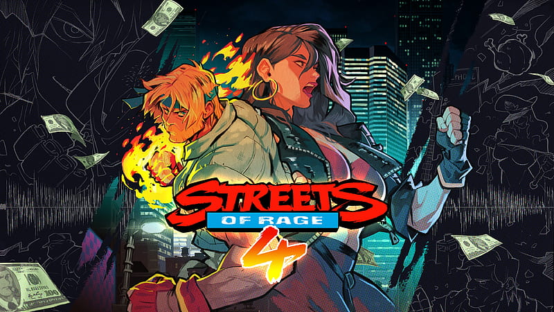 Streets of Rage 4, video games, typography, characters, streets of rage, HD wallpaper