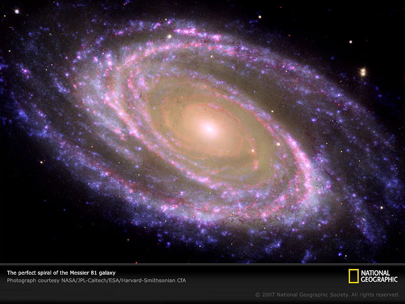 Galaxy- Messier 81, stars, hubble, space, galaxy, HD wallpaper
