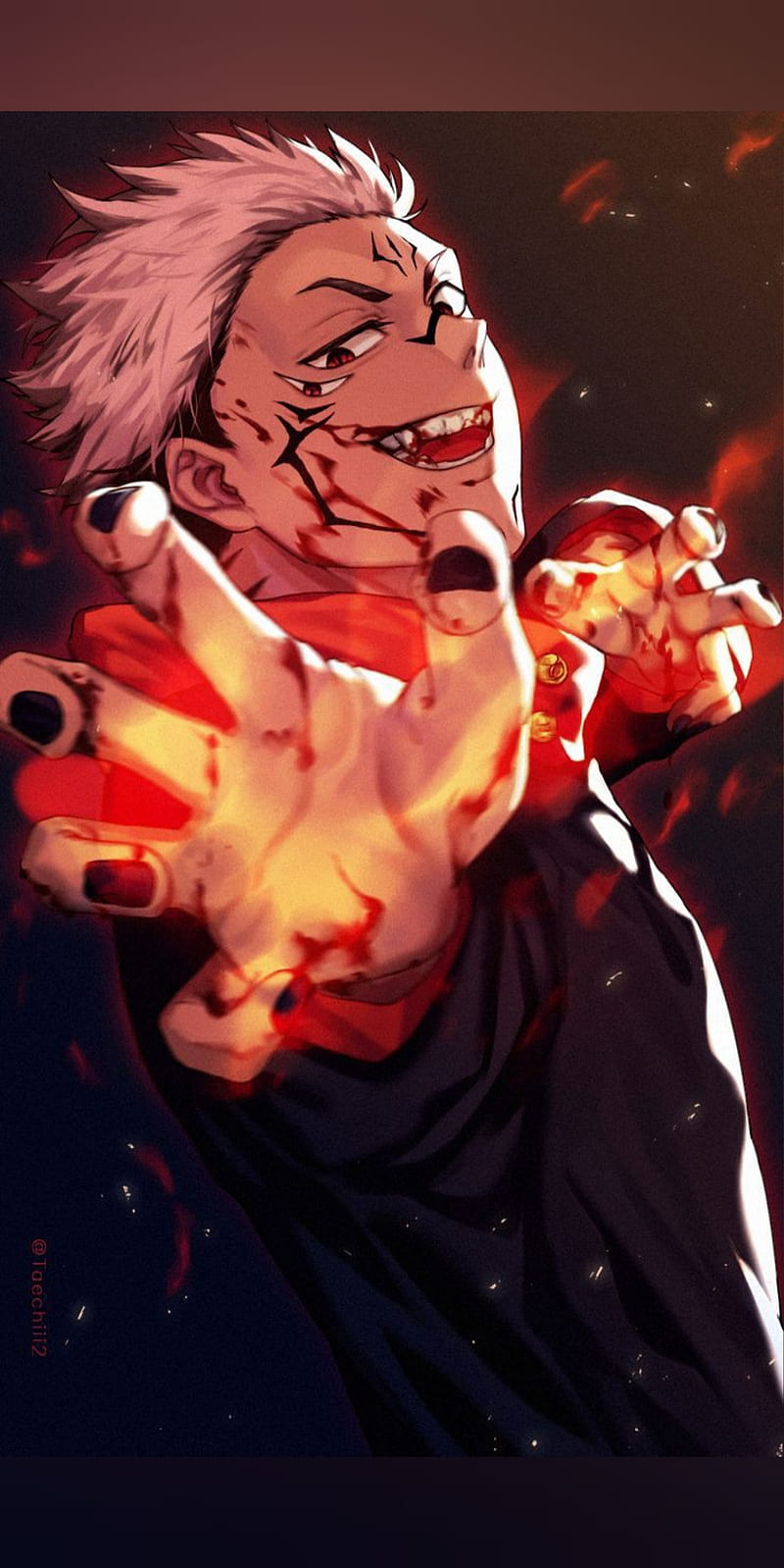 Sukuna Jujutsu Kaisen Anime Wallpaper iPhone Phone 4K #6330e