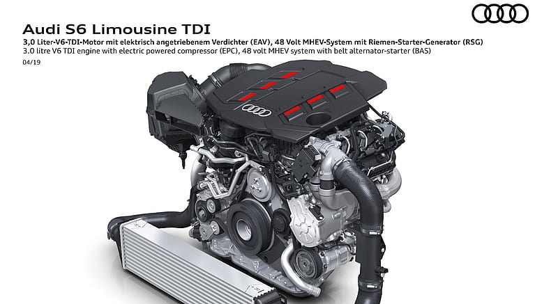 2019 Audi S6 Sedan TDI - 3.0 litre V6 TDI engine with electric powered compressor (EPC) , car, HD wallpaper