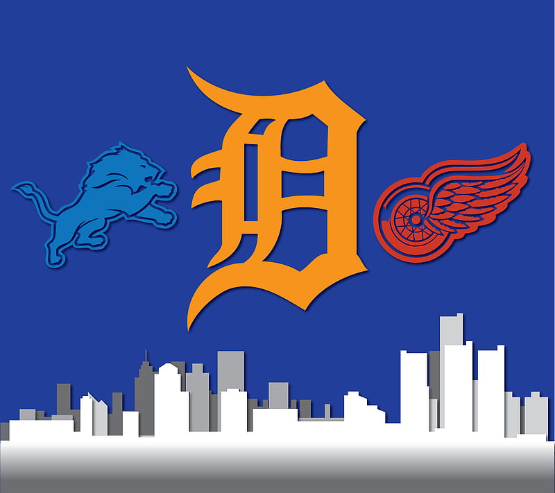 Detroit Sports, lions, mlb, nfl, nhl, red wings, redwings, tigers, HD wallpaper