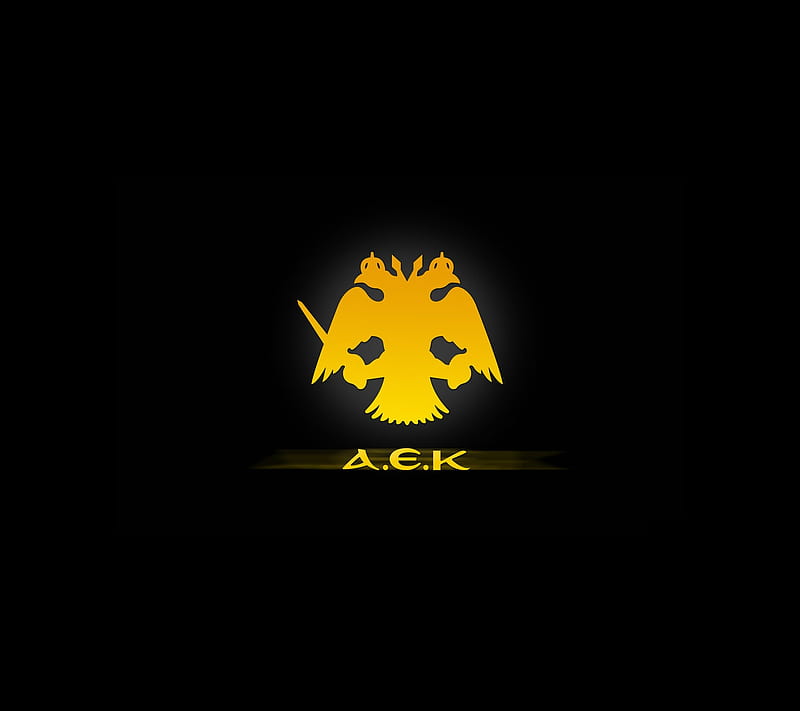 AEK Logo Crest, 1924, fc, football, greece, HD wallpaper