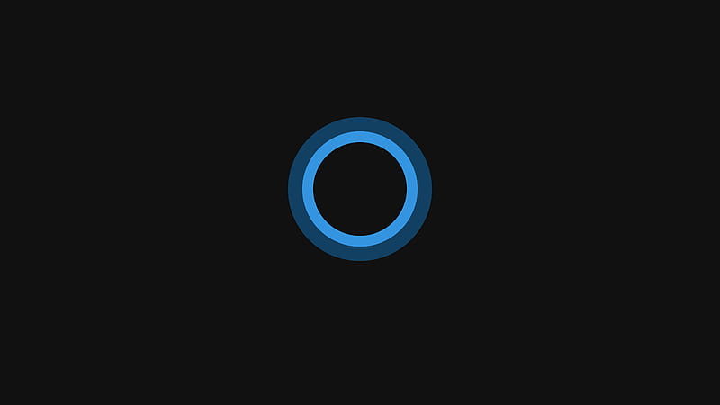 Cortana Minimalism, cortana, computer, minimalism, minimalist, logo, microsoft, HD wallpaper