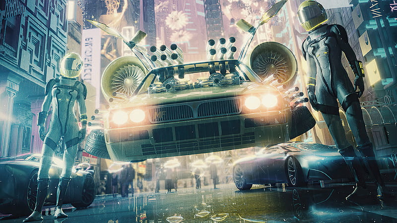 Sci Fi, Cyberpunk, Car, Futuristic, Vehicle, HD wallpaper