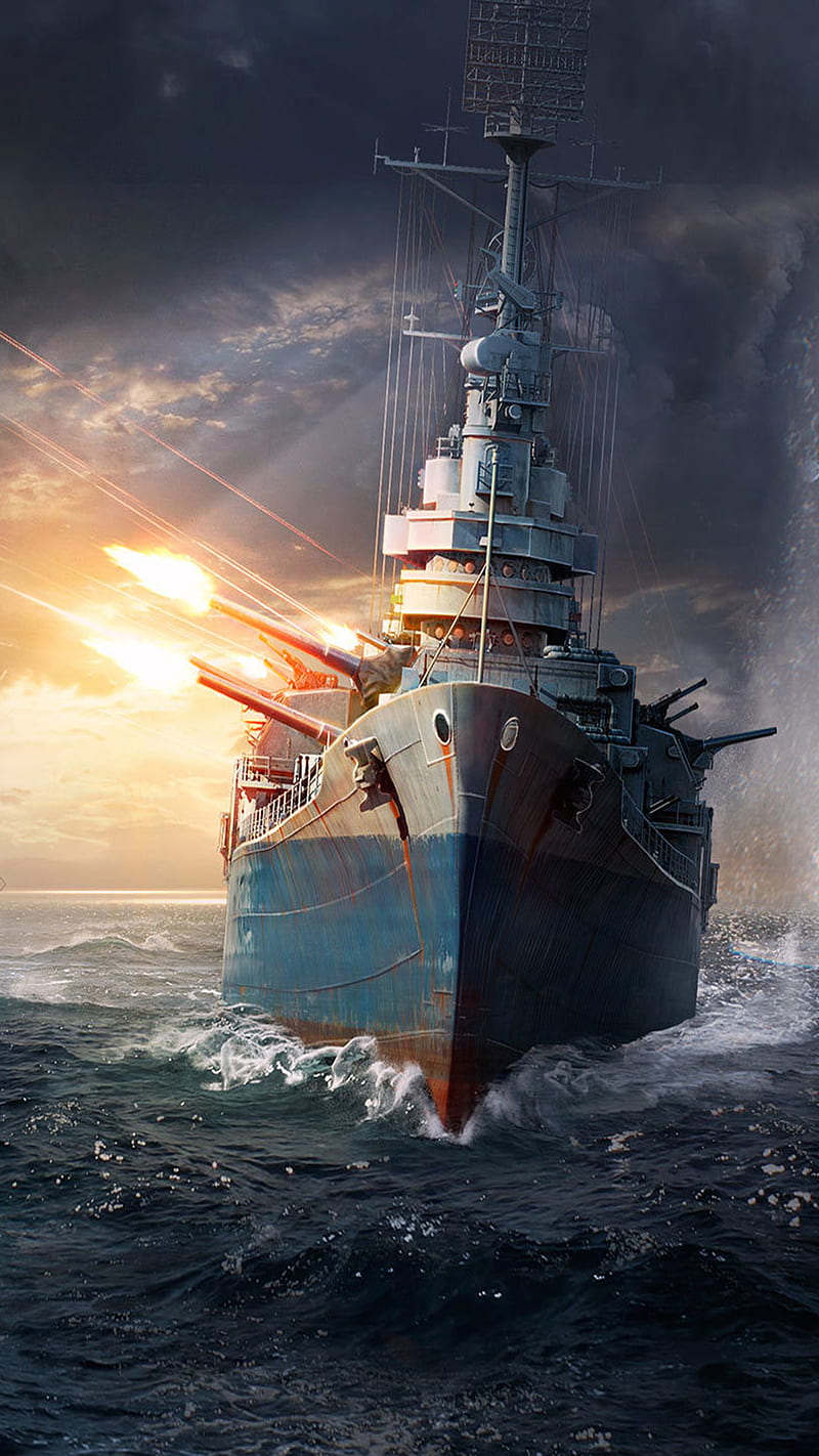 World Of Warships pc, war gaming, HD phone wallpaper