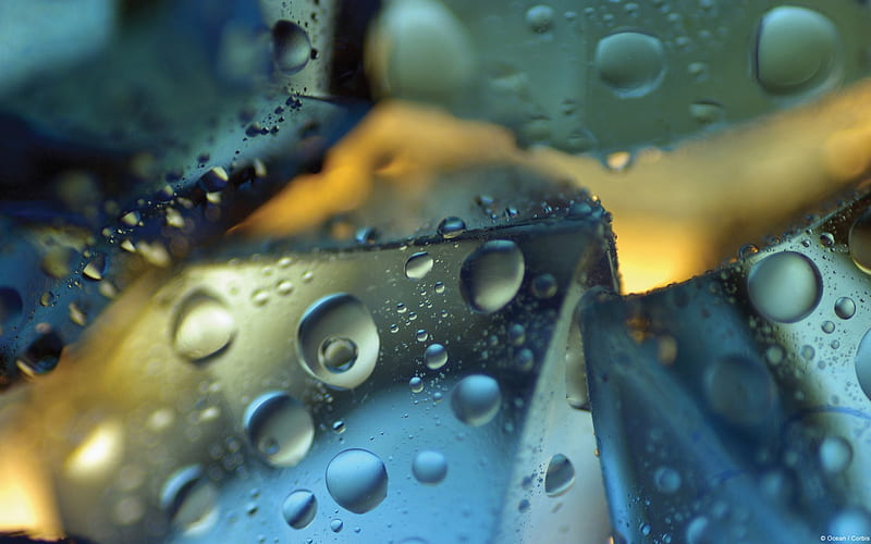Droplets of colorful ice-Windows, HD wallpaper
