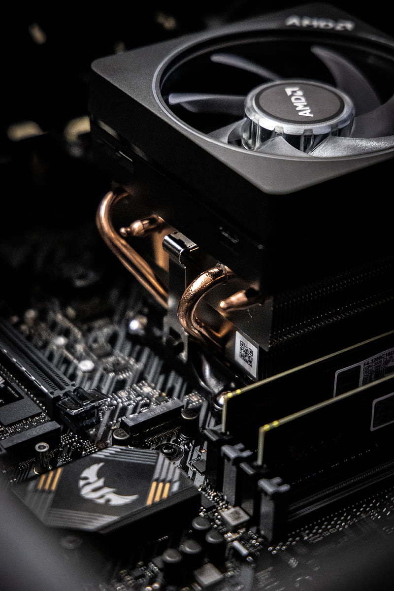 motherboard, cpu cooler, chipset, Technology, HD phone wallpaper