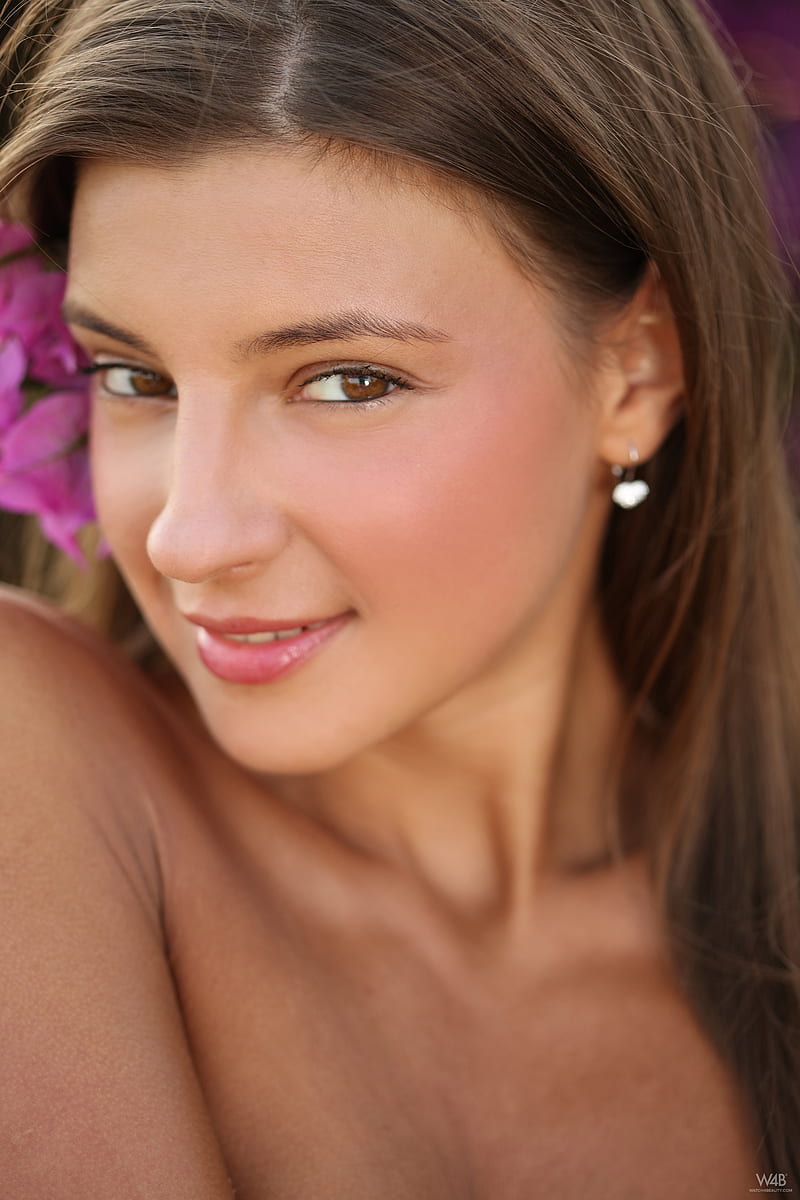 Maria Ryabushkina, model, women, brunette, brown eyes, women outdoors, pornstar, Watch4Beauty, HD phone wallpaper