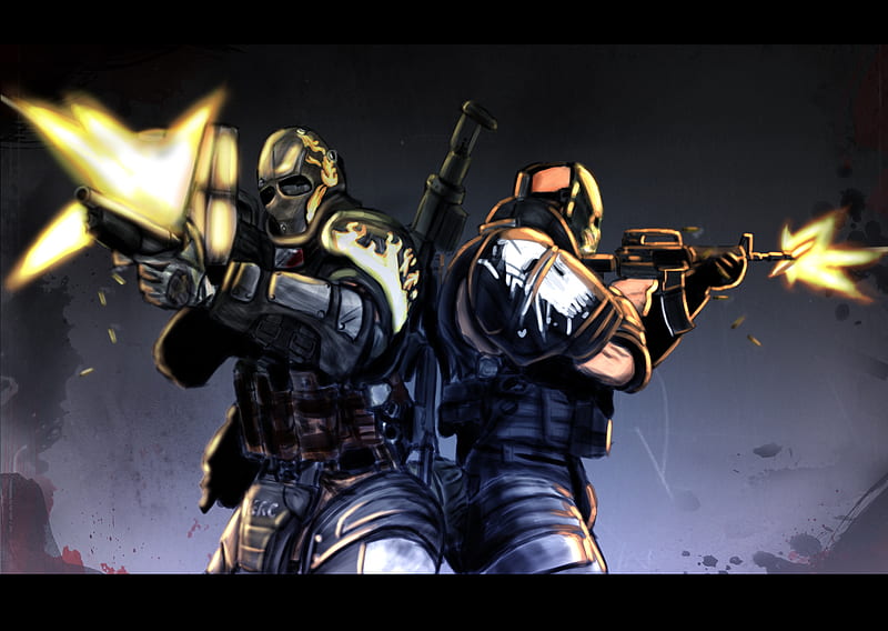 Army of Two-Back to Back, guns, brother, shooter, entertainment, playstation 3, army, fun, army of two, HD wallpaper