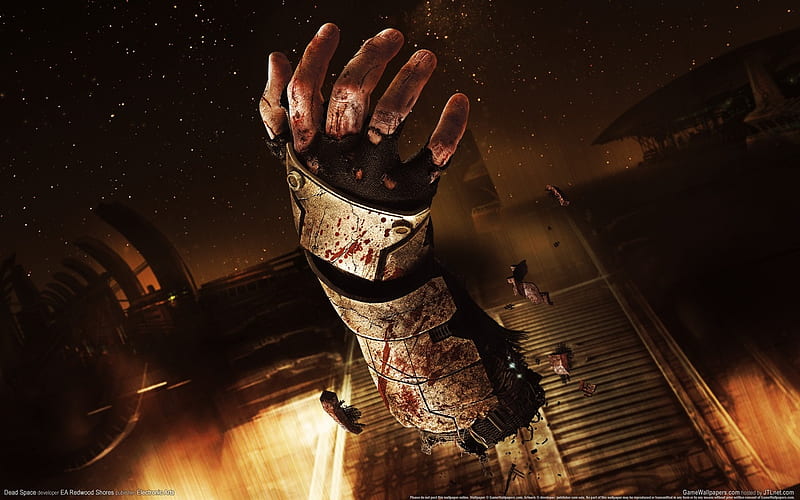 dead space, hand, game, blood, HD wallpaper