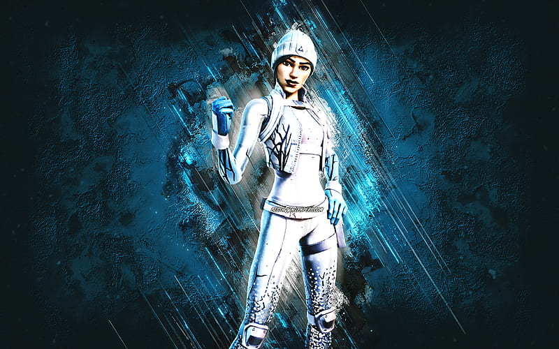 Fortnite Frost Squad Skin, Fortnite, main characters, blue stone background, Frost Squad, Fortnite skins, Frost Squad Skin, Frost Squad Fortnite, Fortnite characters, HD wallpaper