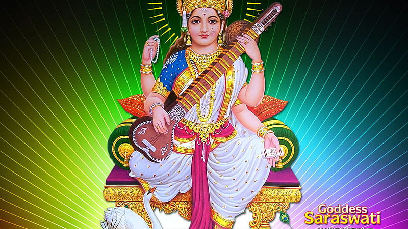 Saraswati, god, gods, HD wallpaper | Peakpx