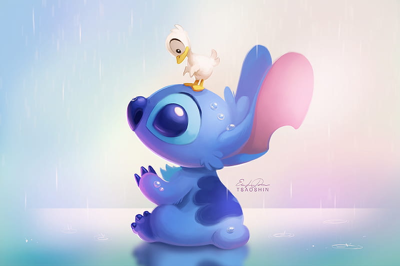 Stitch, lilo-and-stitch, movies, animated-movies, , artist, artwork, digital-art, HD wallpaper