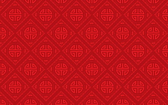Red chinese background, wavy chinese patterns, chinese ornament background,  chinese patterns, HD wallpaper | Peakpx