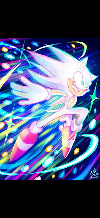 Download Hyper Sonic Colorful Background Wallpaper