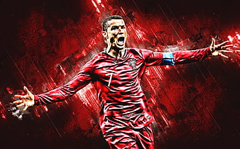 Pepe, Portugal national football team, striker, joy, red stone, famous ...