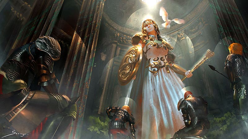 Fantasy, Deity, Gods, Athena (Deity), HD wallpaper