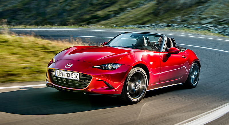 2019 Mazda MX-5 Roadster (Color: Soul Red Crystal) - Front Three ...