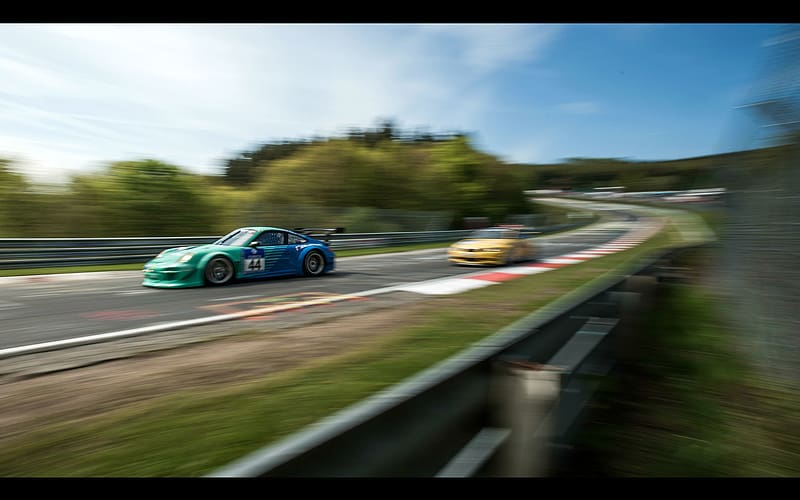 Porsche, Race Car, Racing, Race Track, Vehicles, Motion Blur, Nurburg Ring, HD wallpaper