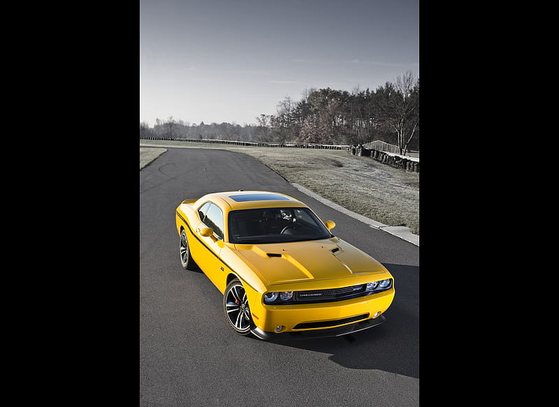 2012 Dodge Challenger SRT8 392 Yellow Jacket - Top, car, HD wallpaper