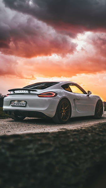 Porsche 911 Gt Parked In Front Of A Lake 4K Phone Wallpaper