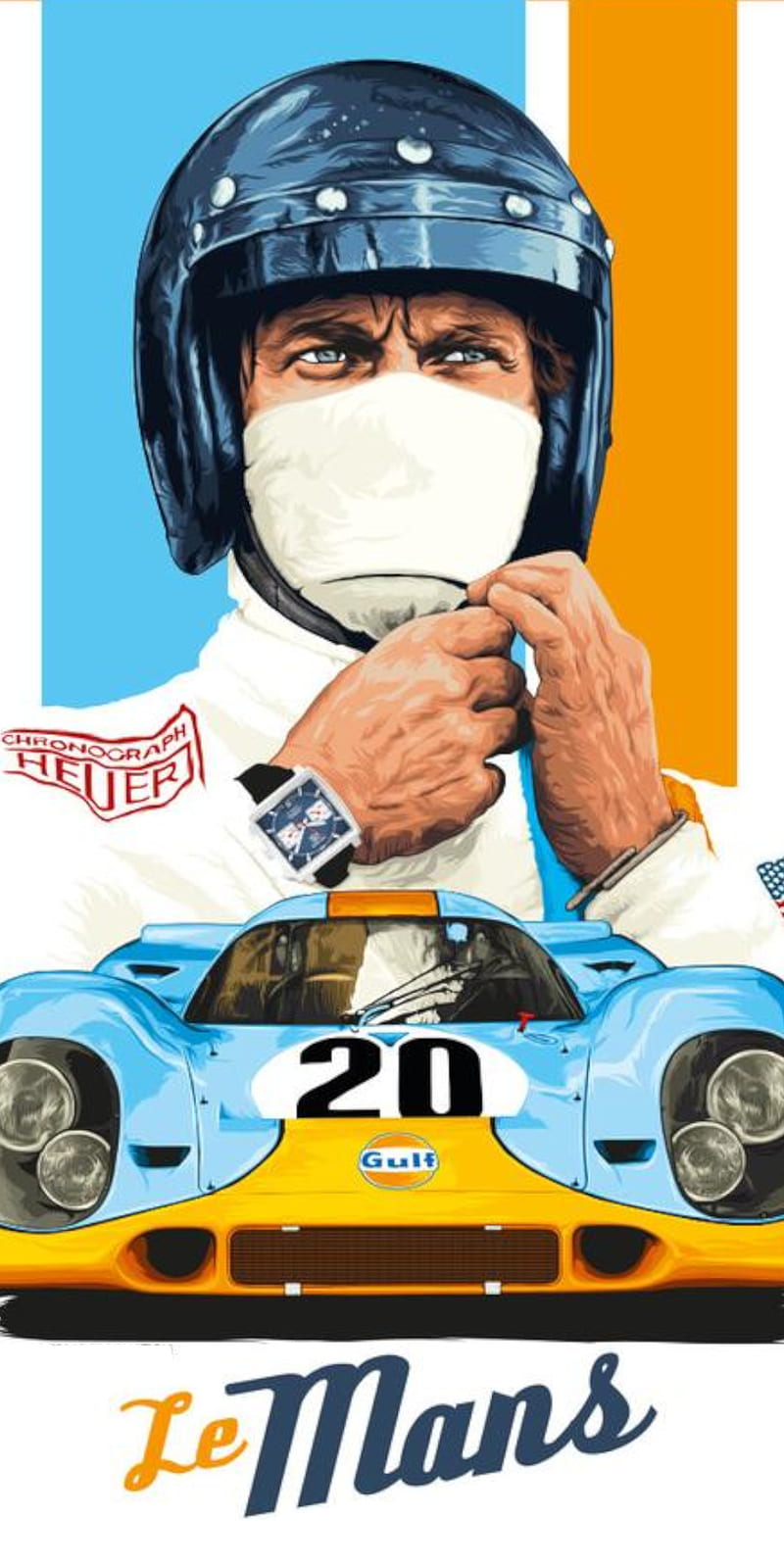 Le Mans, mcqueen, racing, HD phone wallpaper