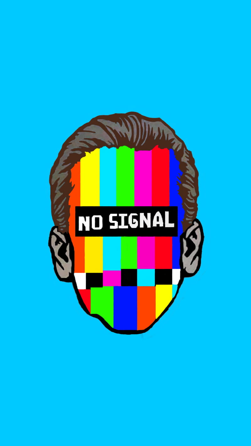 no signal, electric blue, symbol, HD phone wallpaper