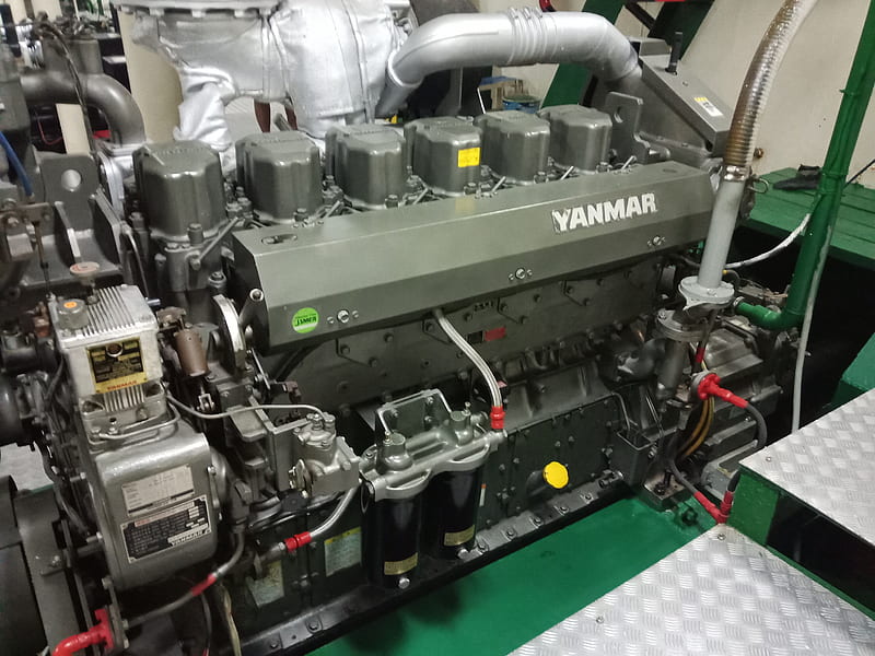 Yanmar Engine, marine, marine engine, ship, ship engine, HD wallpaper
