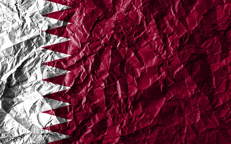 Qatari flag crumpled paper, Asian countries, creative, Flag of Qatar,  national symbols, HD wallpaper | Peakpx