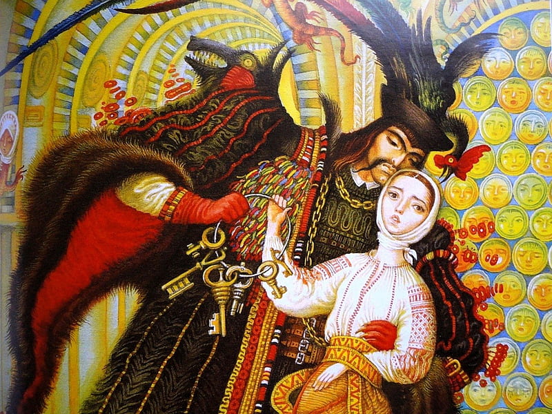 Чарівне горнятко, fantasy, Kateryna Shtanko, folk tale, Ukraine, illustration, HD wallpaper