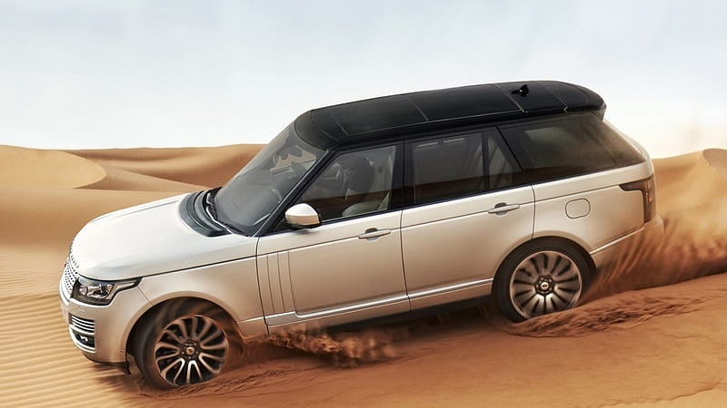 Land Rover In Desert, land-rover, carros, desert, HD wallpaper